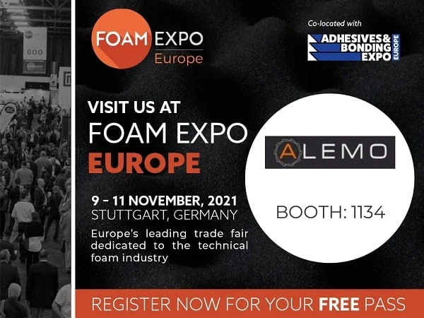 Foam Expo Europe 2021 ALEMO Foam Machinery