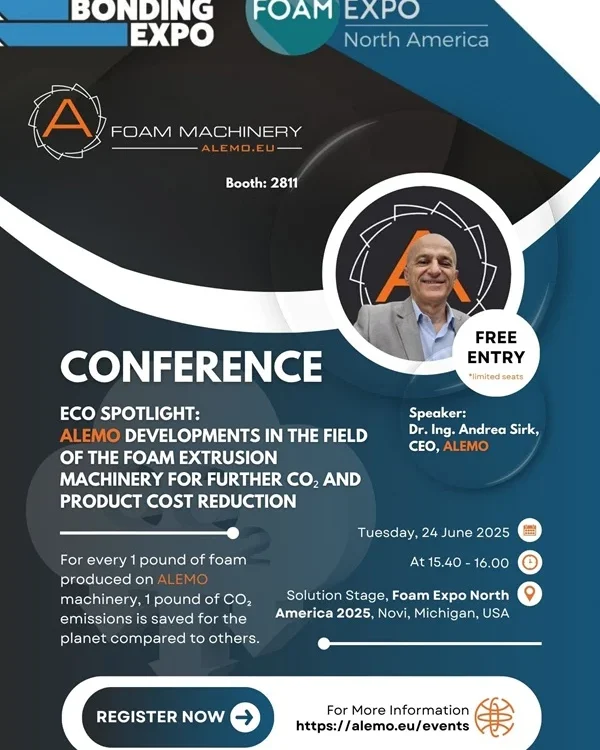 Foam Expo North America 2025 Alemo Foam Machinery - Andrea Sirk - Conference