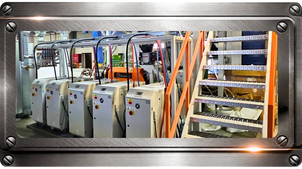 Linea di estrusione tubi e profili in PE e PP ALEMO EXT53-COR-PRO